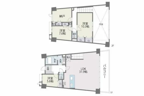 アイランドシティ・インフィニガーデンイースト棟【13階】の間取り