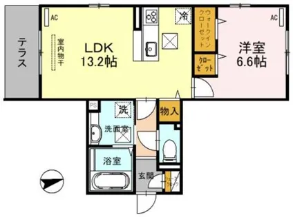 ラ メゾン ピック 中百舌鳥【1階】の間取り