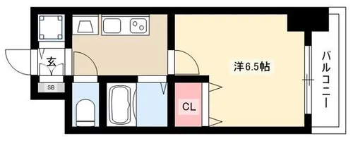 プレサンス名古屋STATIONアブソリュート【6階】の間取り