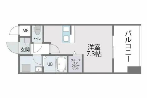 トラストレジデンス博多駅南【4階】の間取り