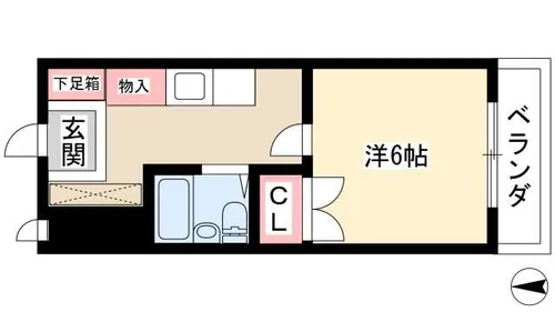 CASA NOAH 名古屋Ⅱ【2階】の間取り