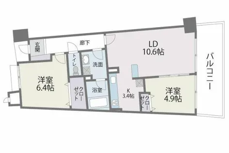 アイランドシティ・インフィニガーデンサウス棟【217号室】の間取り