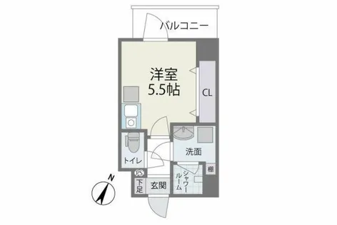 MODERN PALAZZO 博多vicino【202号室】の間取り