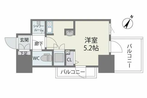 MODERN PALAZZO 天神南II【507号室】の間取り