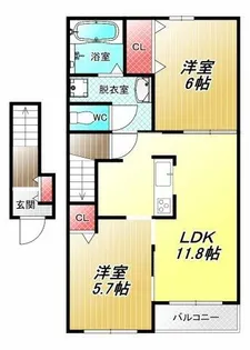 ファミール レイ【1階】の間取り