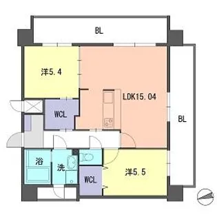 YGM箱崎駅前Ⅱ【901号室】の間取り