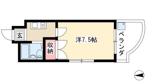 ルピナス栄【6階】の間取り