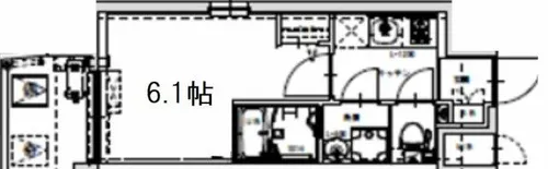JMFレジデンス桜ノ宮【6階】の間取り