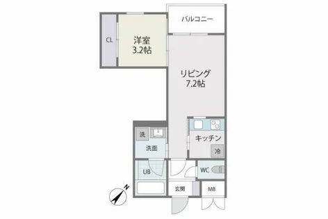 CAMELLIA GARDEN【403号室】の間取り