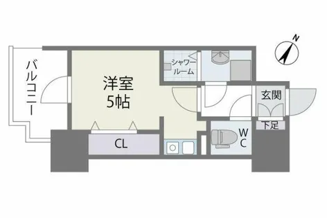 MODERN PALAZZO 天神南II【201号室】の間取り
