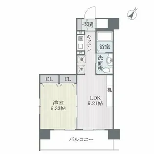 フェルト627【1107号室】の間取り