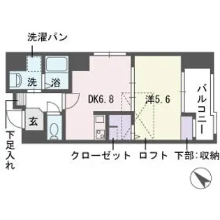 アブニール舞鶴Ⅱ【1002号室】の間取り