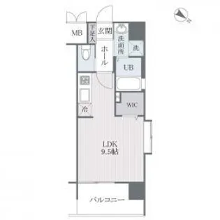 タワーズ高砂【605号室】の間取り