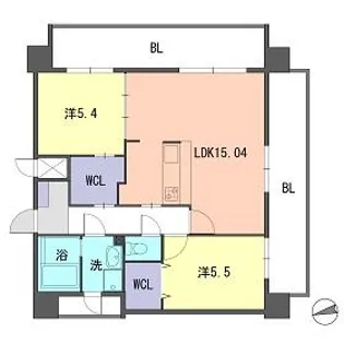 YGM箱崎駅前Ⅱ【801号室】の間取り