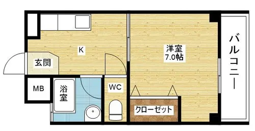 マンションFuji【5階】の間取り