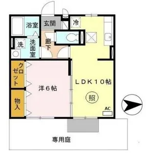 モナリエ宮【1階】の間取り