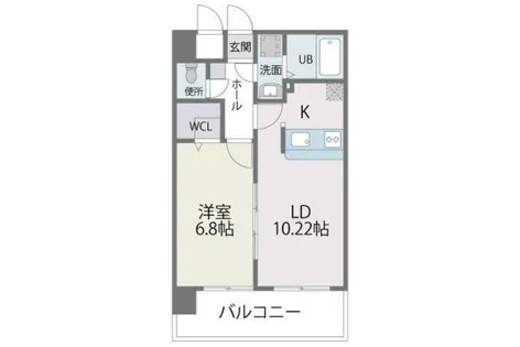 ビエラコート東比恵【6階】の間取り