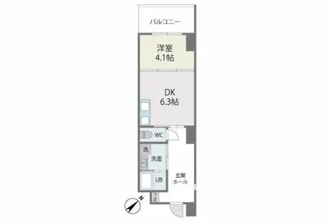 MIMOSA TERRACE【502号室】の間取り