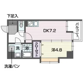 レキシントンスクエア駅東【4階】の間取り