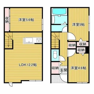 ジラソーレ【2号室】の間取り