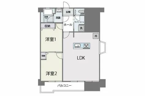 高宮春野ハイツ【3階】の間取り