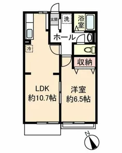 パークハイツ深井【1階】の間取り