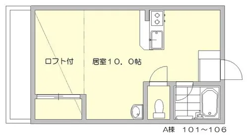 シティベール松元【1階】の間取り