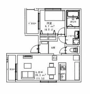 Grandeur【3階】の間取り