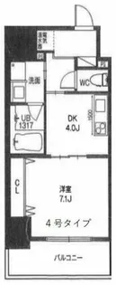クローバー・ビュー上本町【13階】の間取り