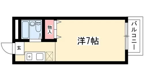 サニーサイド【2F1号室】の間取り