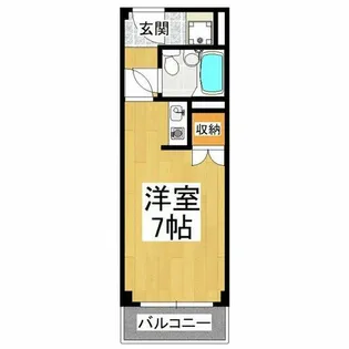 レジデンスサザン【4階】の間取り