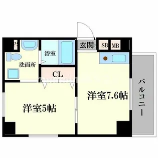 ロイヤルヒルⅢ【2階】の間取り