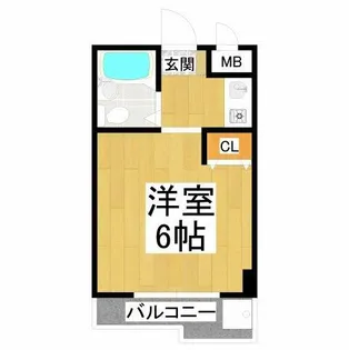 プレオール深井【3階】の間取り