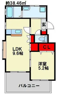 サンシャイン【402号室】の間取り
