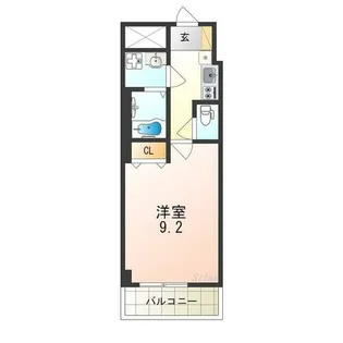 レーヴメゾン三国ヶ丘【6階】の間取り