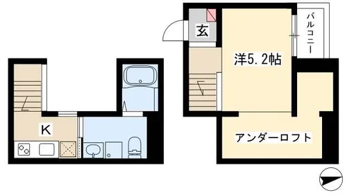 Alba港栄【1階】の間取り