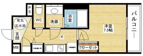 アドバンス新大阪City Life【2階】の間取り