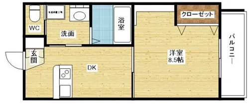 プルメリア新大阪【5階】の間取り