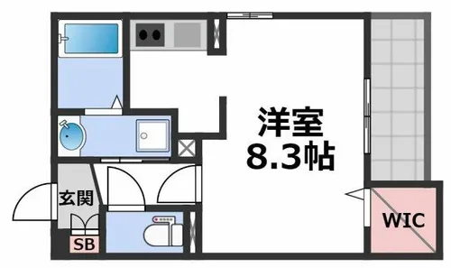 1Kの間取り画像