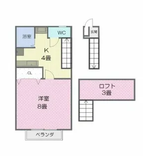 カルディア【2階】の間取り