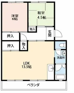 愛知県岡崎市六名東町【アパート】の間取り