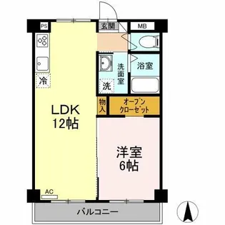 パークサイドスズキ【1階】の間取り