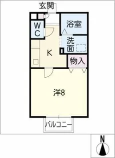 パセオ稲生【1階】の間取り