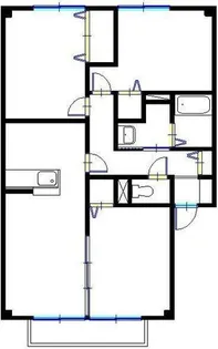 スカイピア【1階】の間取り