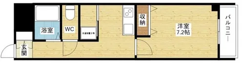 ヴィラフェニックス【13階】の間取り