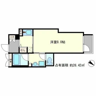 アクアプレイス京都北白川【2階】の間取り