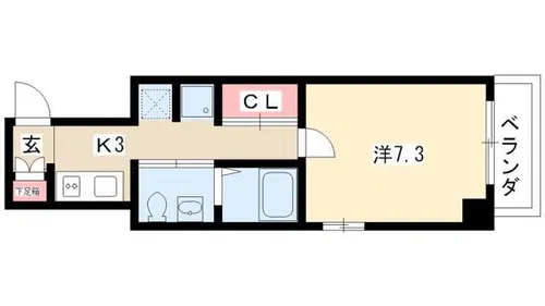 ライブコート千種【0601号室】の間取り