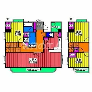 リージェント大橋【901号室】の間取り