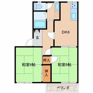 チェリーハウス【205号室】の間取り