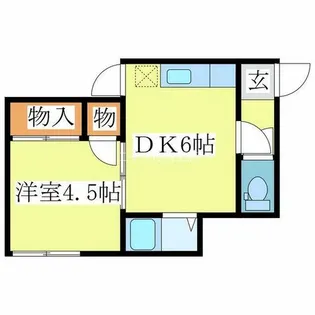 ハッピーハイツ【303号室】の間取り